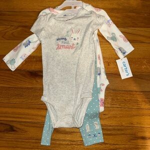 NWT 3 Piece Bunny Set